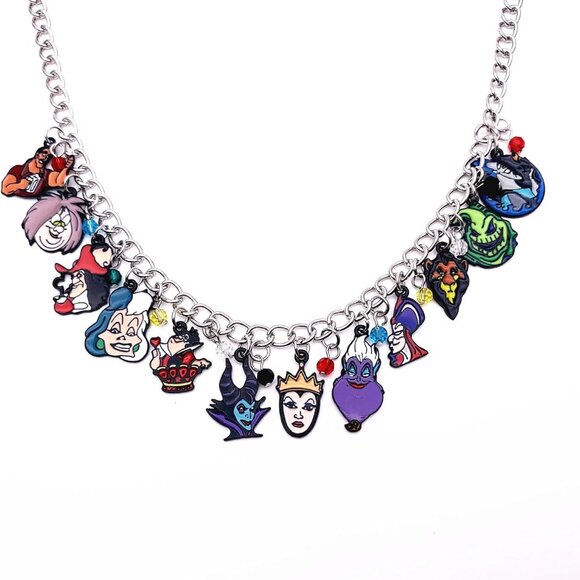 Horror Charm Necklace Women Zinc Multicolored Gift for Party or Casual - Picture 1 of 6
